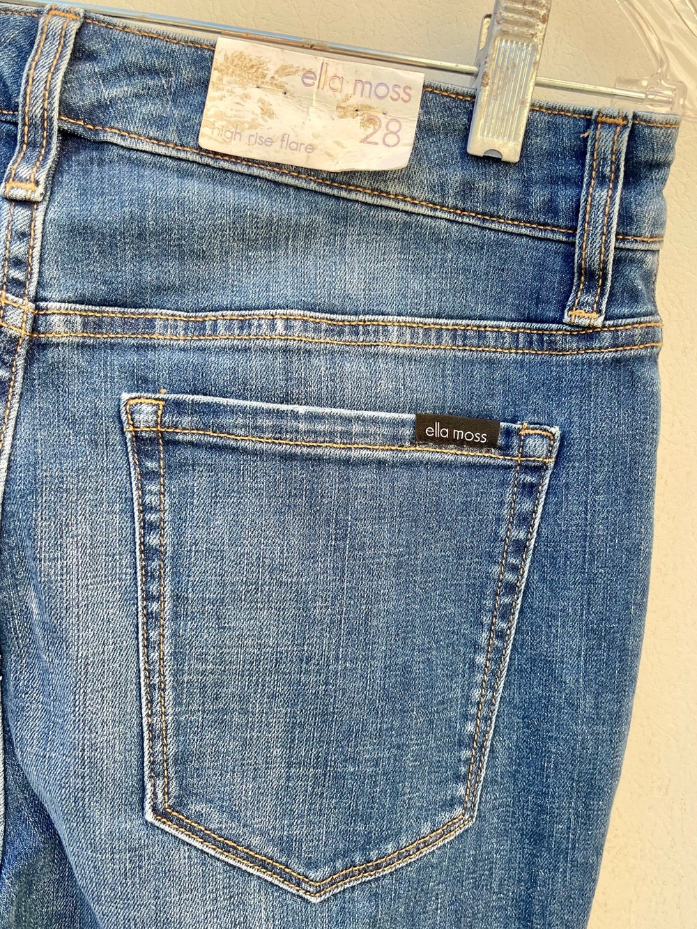 NWT- Ella Moss High Rise Flare Jeans — Junior Size 28 - Picture 9 of 9